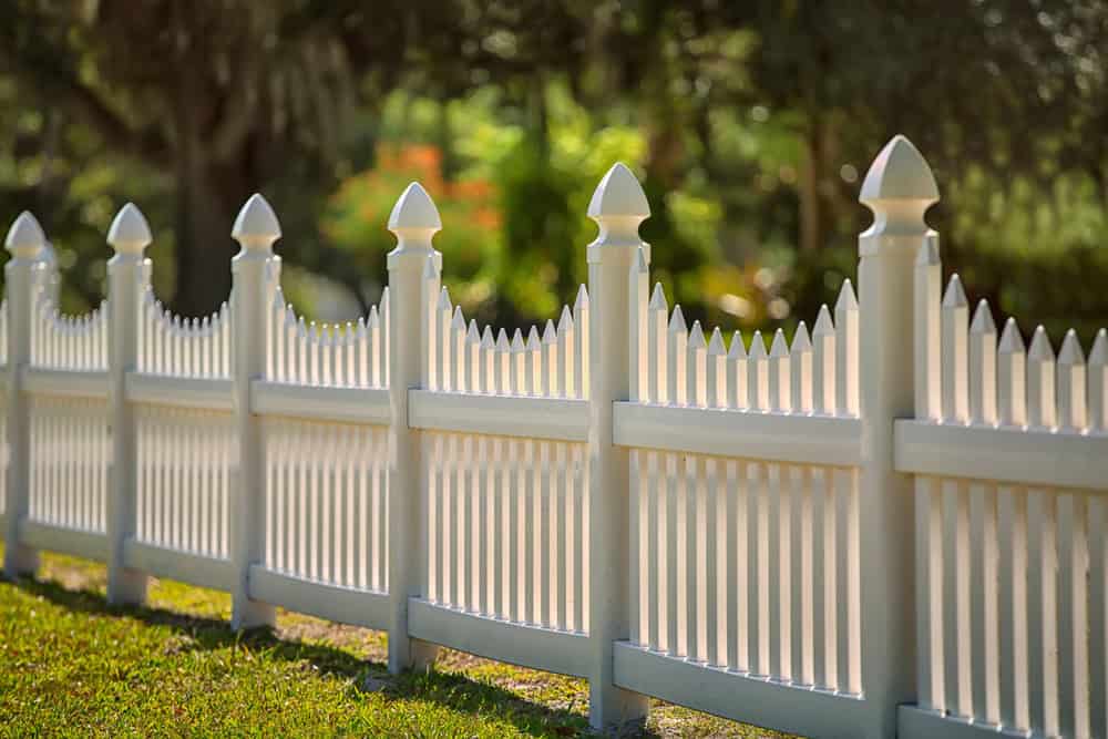 Vinyl Fence with Gate Hardware