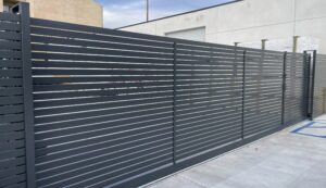 Dark Grey Aluminum Gate