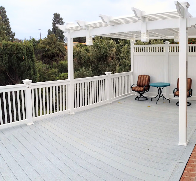 Affordable vinyl deck rail