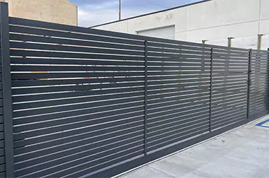 Dark Grey Aluminum Gate