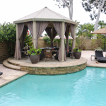 GnG Vinyl Fencing Vinyl Gazebo in Adobe no Cupla