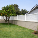 GnG Vinyl Fencing Vinyl Wall Topper with Lattice Privacy