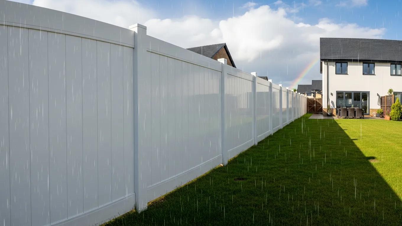 Durable vinyl fence showcasing weather resistance in Southern California