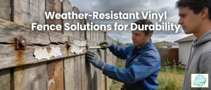 Outdoor fences face daily exposure to sun, wind, and moisture that degrades weaker materials over