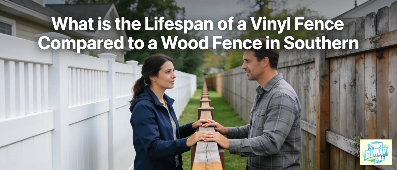 Vinyl fencing is built to last 30 or more years without the wear that wood