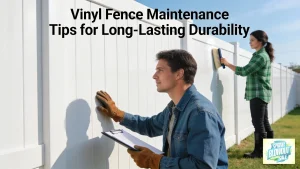Vinyl fencing is marketed as low maintenance, but some upkeep is still required to preserve