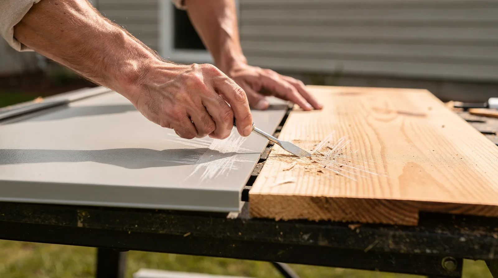 Vinyl typically lasts longer with less maintenance, while wood offers natural beauty and design flexibility